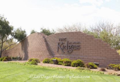 The Ridges Neighborhood Luxury Community Las Vegas